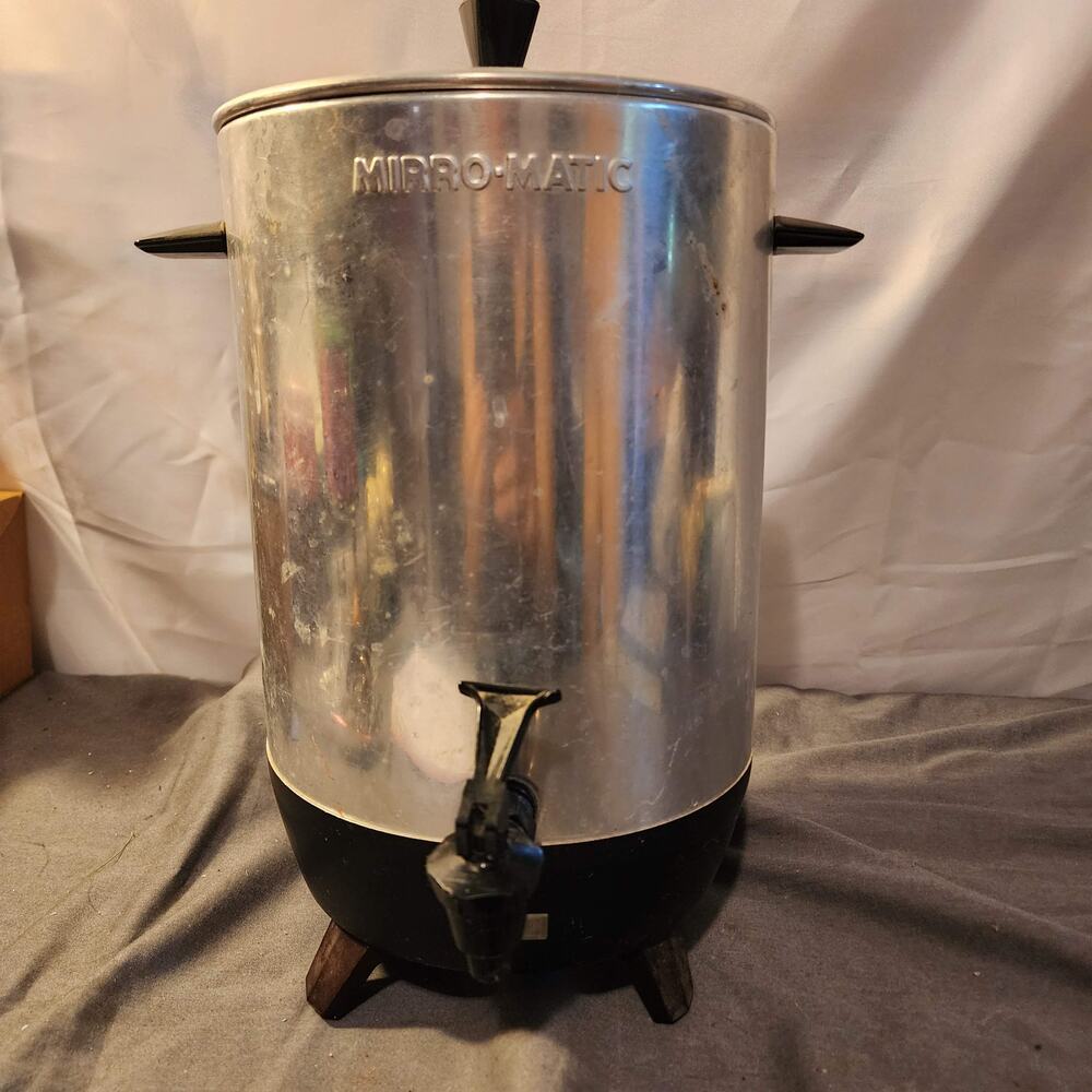 Mirro-matic Coffee Electric Percolator 30 Cup- M-0130 Tested&Works